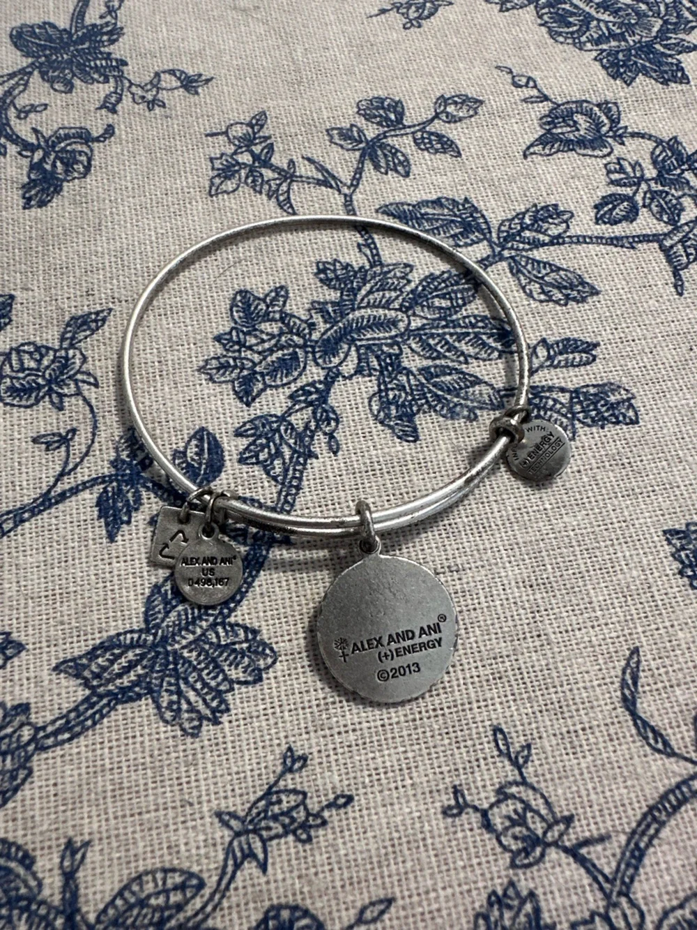 Alex and Ani Silver 'Young & Strong' Charm Bangle Bracelet